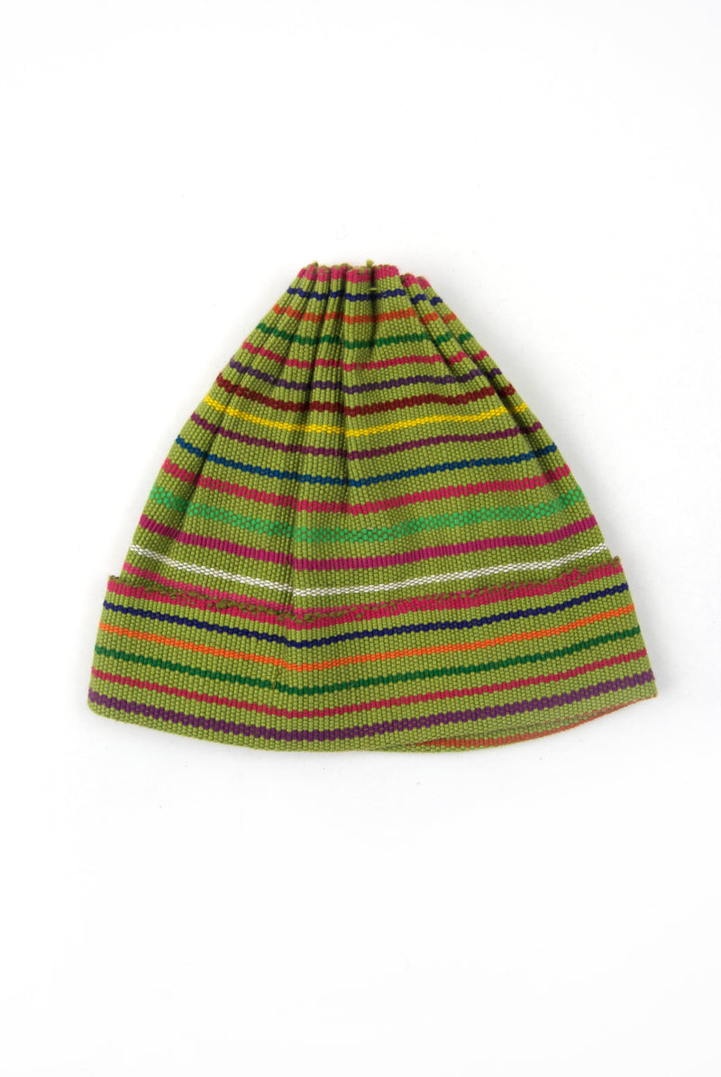 Woven Child's Cap - Olive