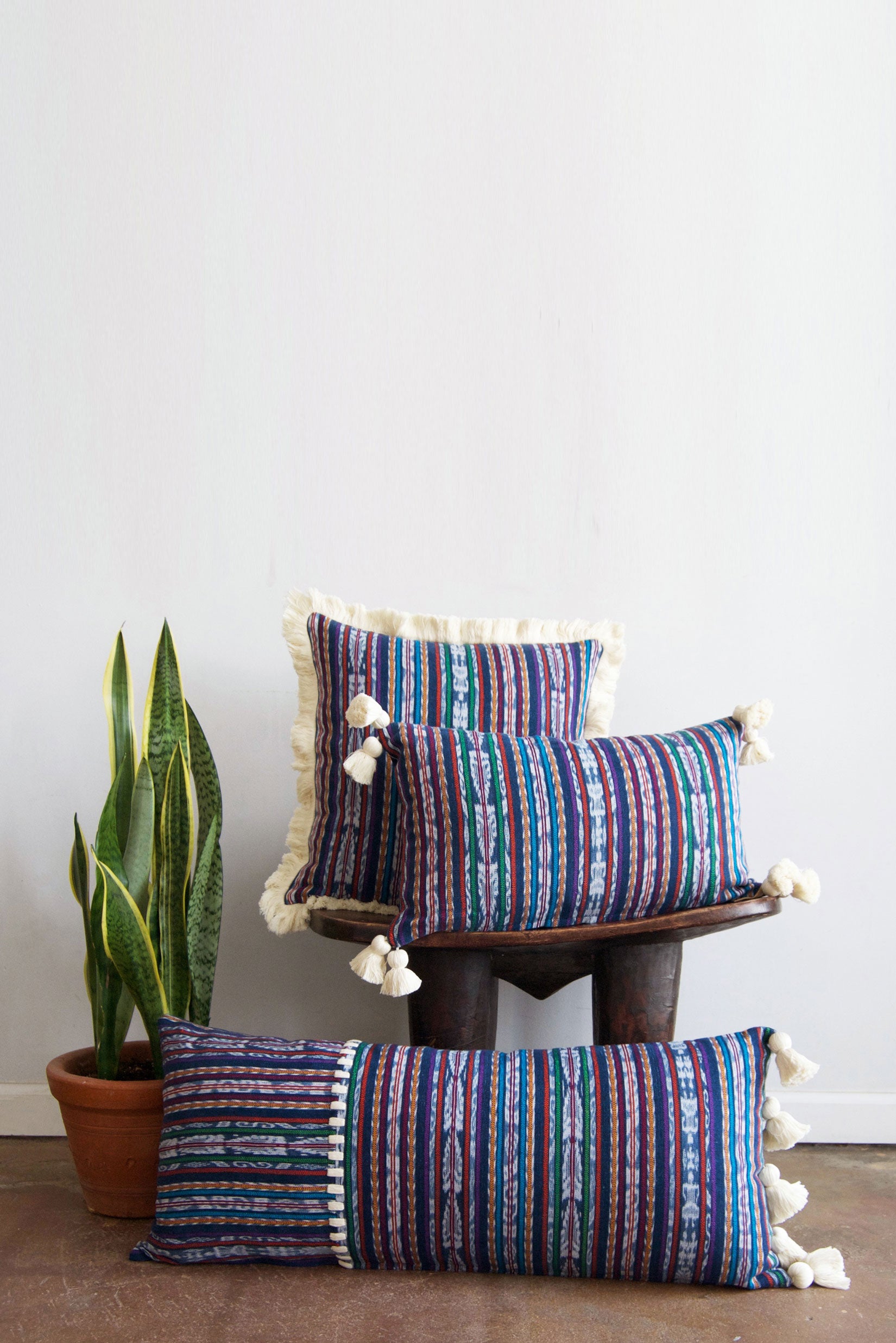 San Pedro Pillow Covers - Navy Multicolor
