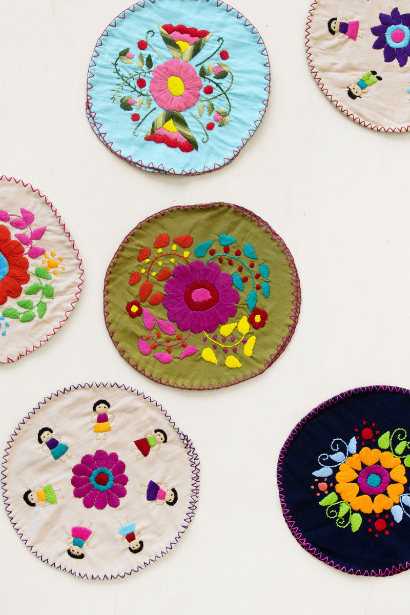 CHIAPAS Hand embroidered Tortillero