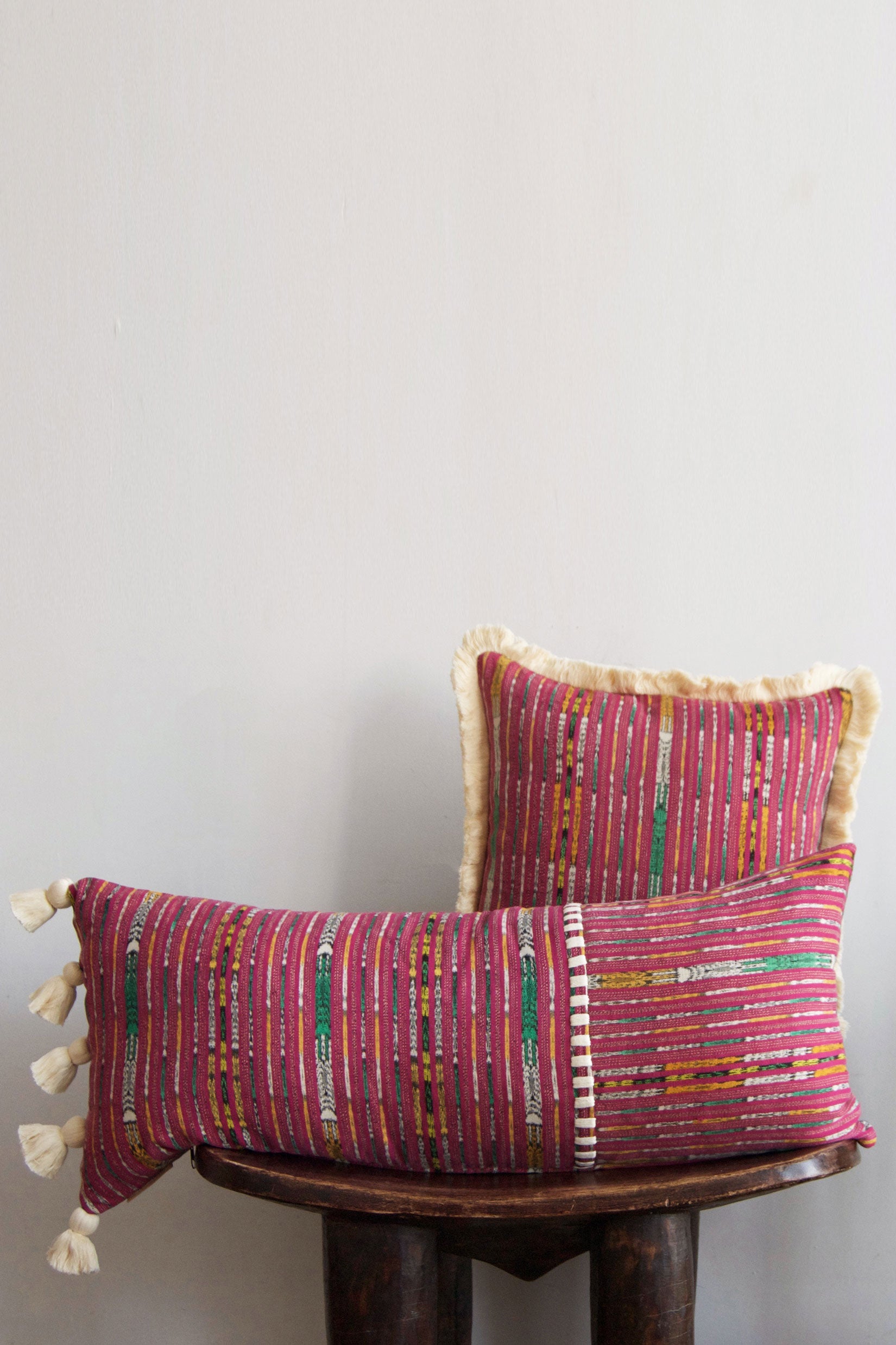 San Pedro Pillow Covers- Magenta Multicolor