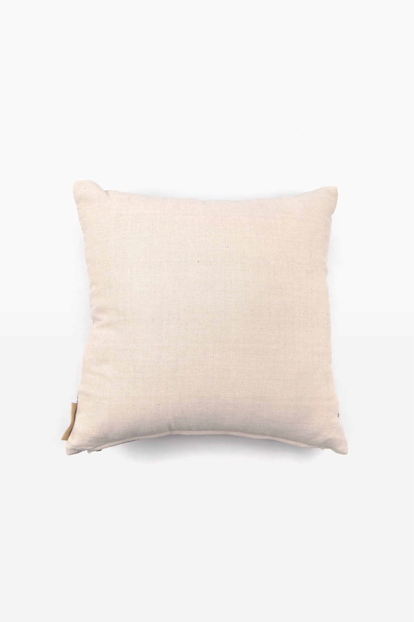 Cream-colored square pillow backing 